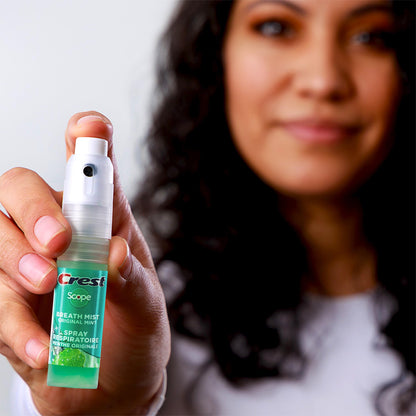 Crest Scope Mint Breath Mist 4-Pack – 0.24 oz (7 mL) Each – Made in FDA-Audited USA Facility