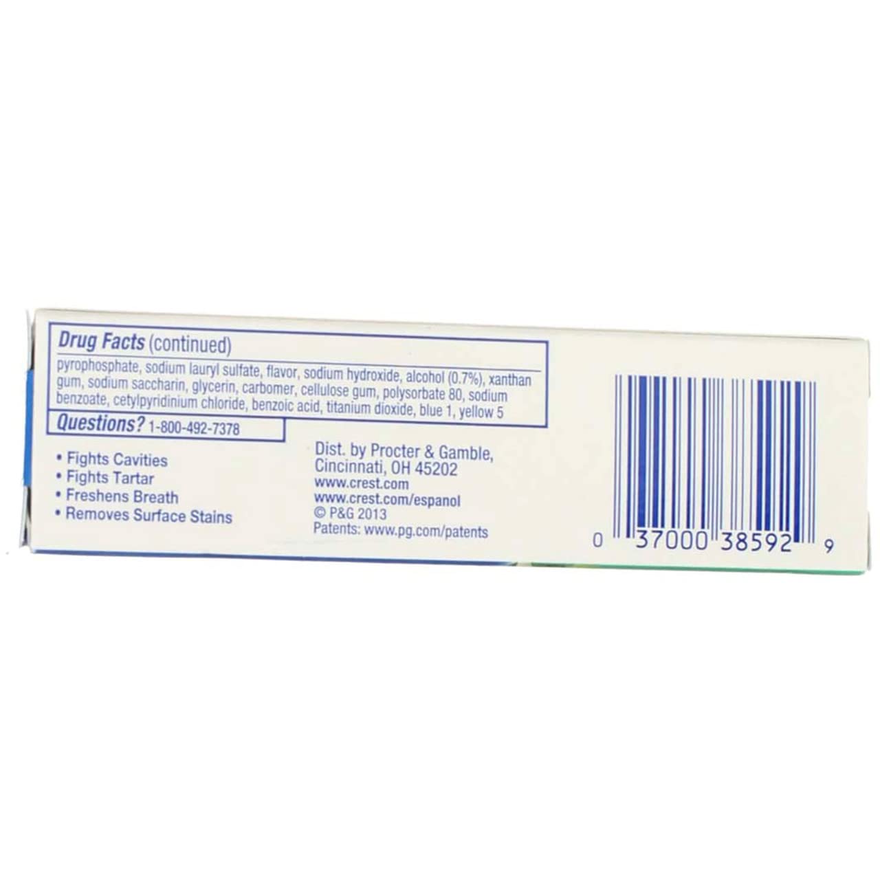 Crest Complete Whitening Plus Scope Toothpaste – TSA 0.85 oz (12 Pack)