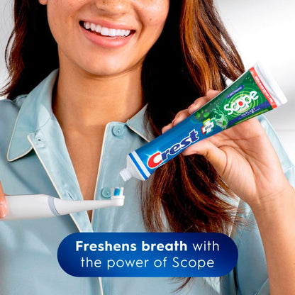 Crest Complete Whitening + Scope Outlast Mint Toothpaste – Triple Pack (3 x 5.4 oz), 16.2 oz