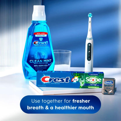 Crest Complete Whitening + Scope Outlast Mint Toothpaste – Triple Pack (3 x 5.4 oz), 16.2 oz