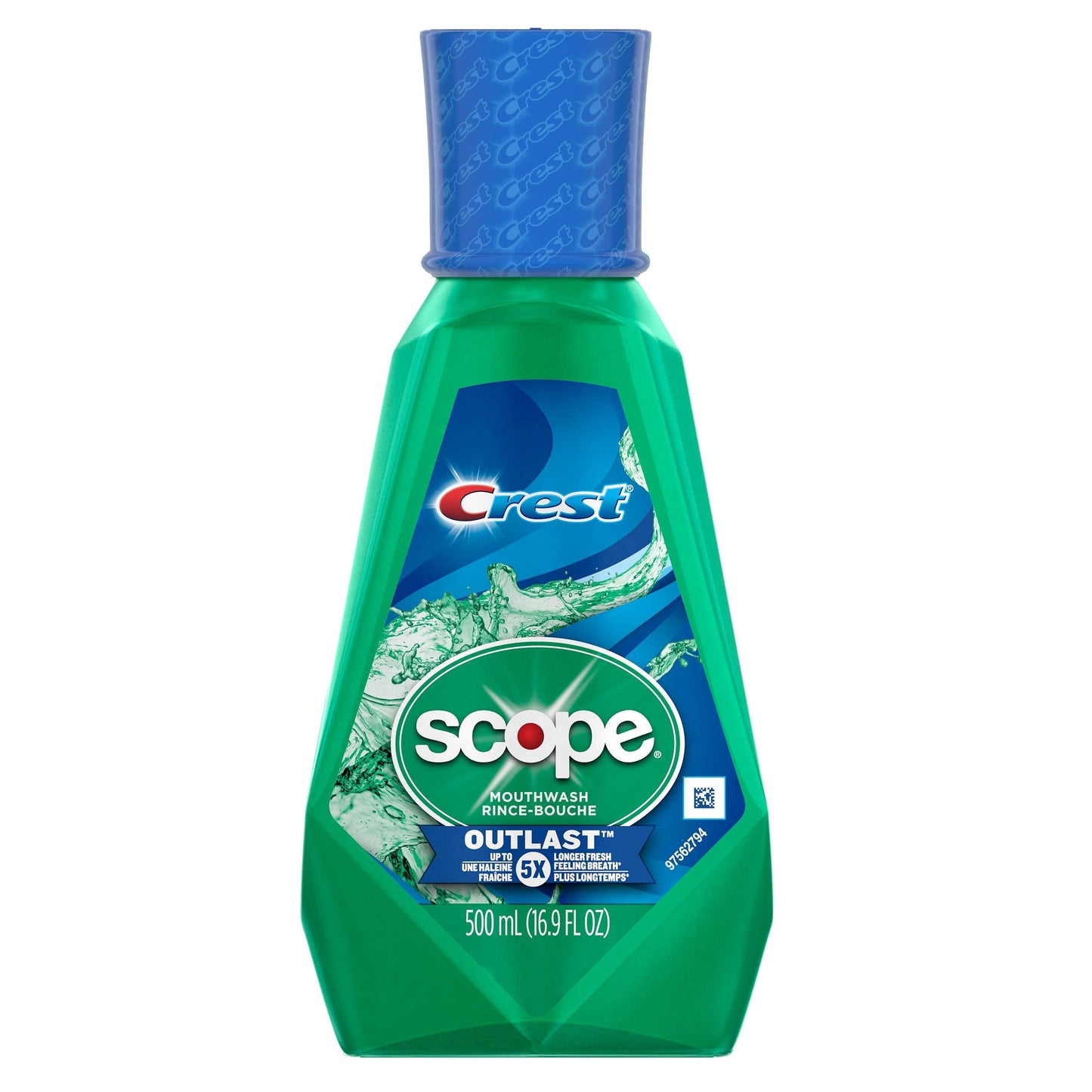 Crest Scope Outlast Mouthwash Long Lasting Peppermint – 3 Pack (33.8 oz per bottle, 101.4 oz total)
