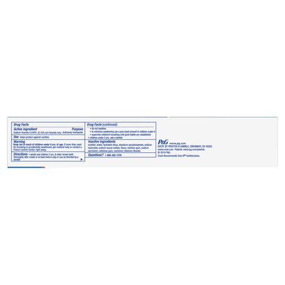 Crest Tartar Protection Whitening Cool Mint Toothpaste 8.2 Oz Pack of 4