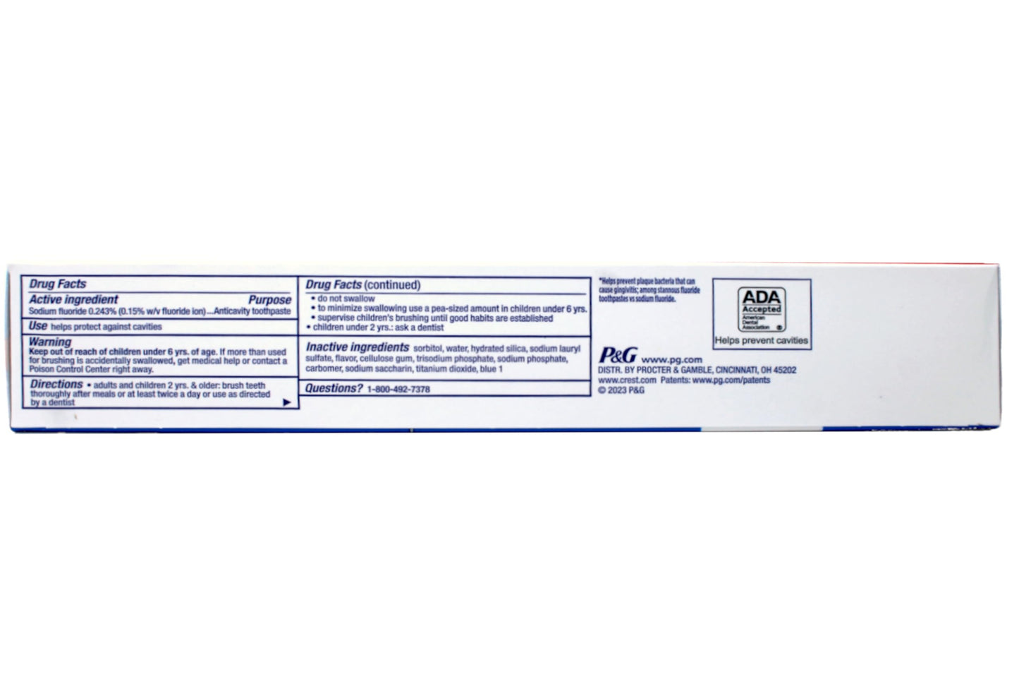 Crest Toothpaste 8.2 oz – Cavity Protection Regular (Pack of 2)