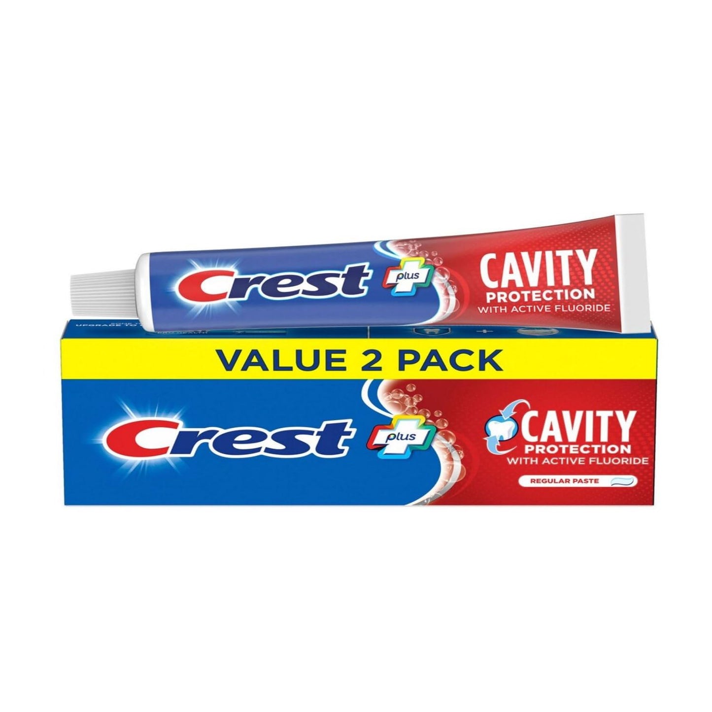 Crest Cavity Protection Toothpaste - Pack of 2, 5.7 oz Regular Paste