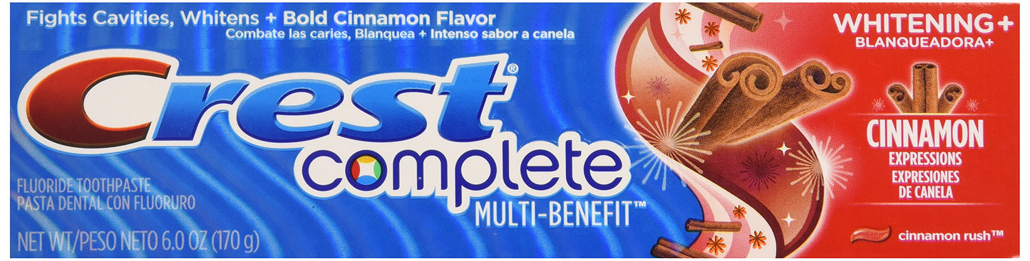 Crest Whitening Expressions Fluoride Anticavity Toothpaste Cinnamon Rush 6 oz