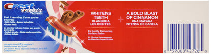 Crest Whitening Expressions Fluoride Anticavity Toothpaste Cinnamon Rush 6 oz