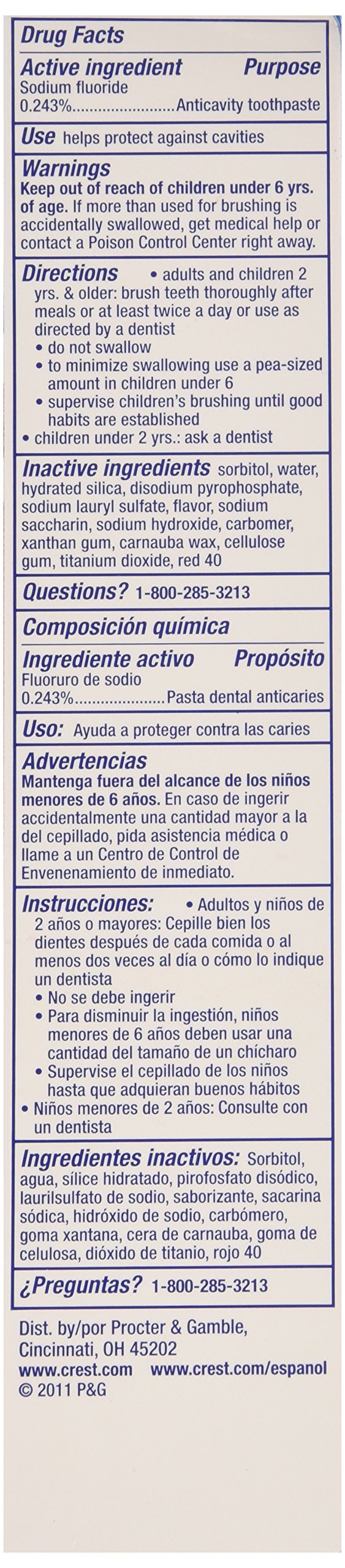 Crest Whitening Expressions Fluoride Anticavity Toothpaste Cinnamon Rush 6 oz