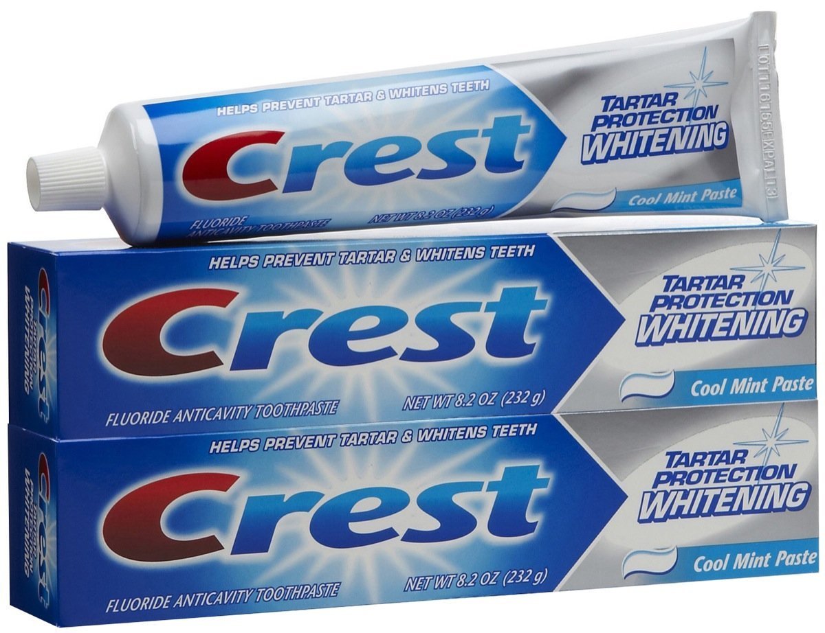 Crest Whitening Toothpaste, Cool Mint – 8.2 oz – 2-Pack