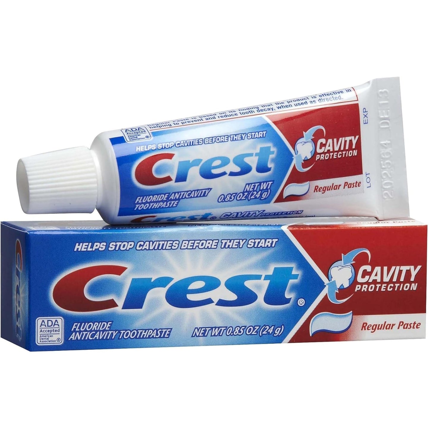 Crest Cavity Protection Toothpaste – Travel Size 0.85 oz (24 g) – Pack of 6