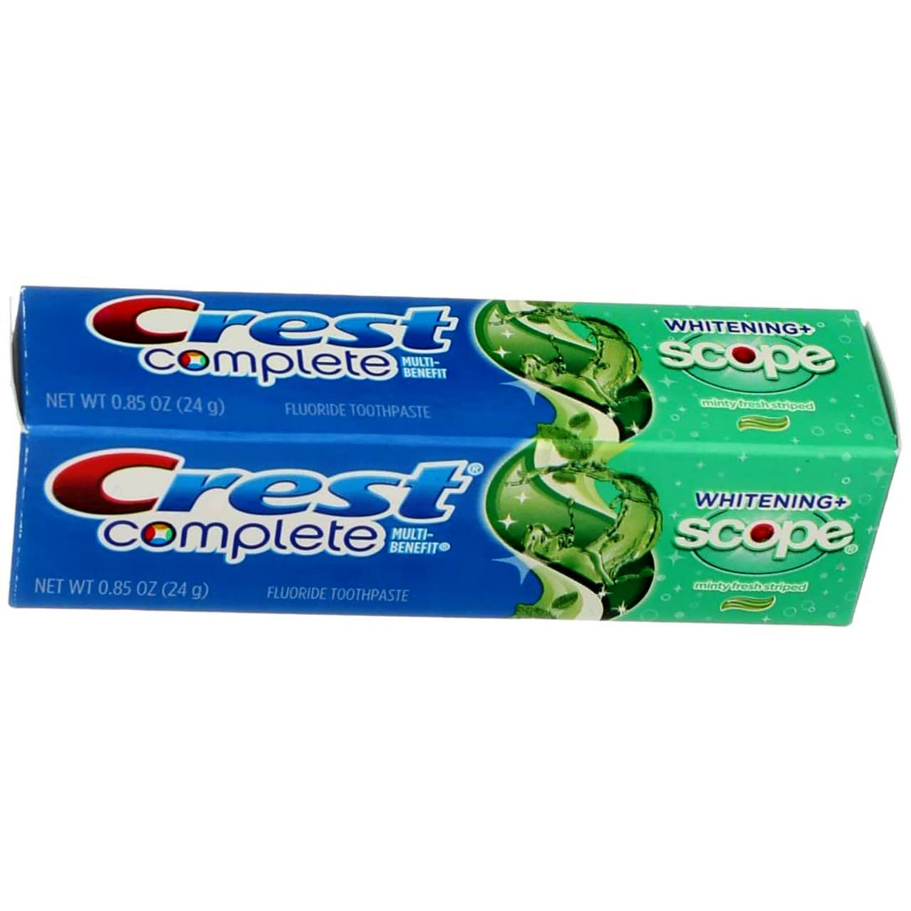 Crest Complete Fluoride Toothpaste – Whitening, Minty Fresh 0.85 oz Pack of 8