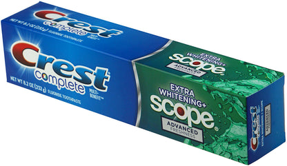 Crest Complete Multi-Benefit Fluoride Toothpaste - Extra Whitening & Freshness (8.2 oz x3)