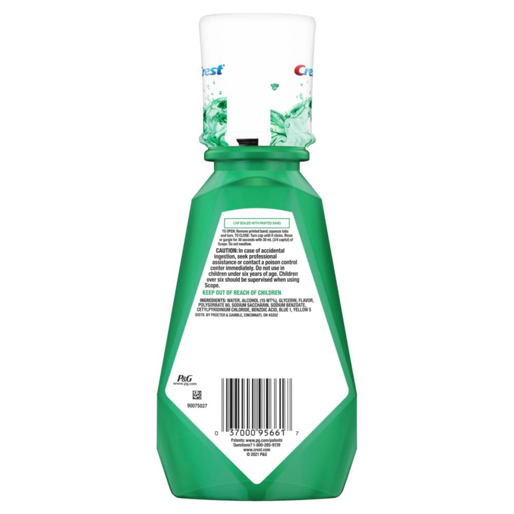 Crest Scope Classic Mouthwash – Original Formula (500 ml, 4 Count)