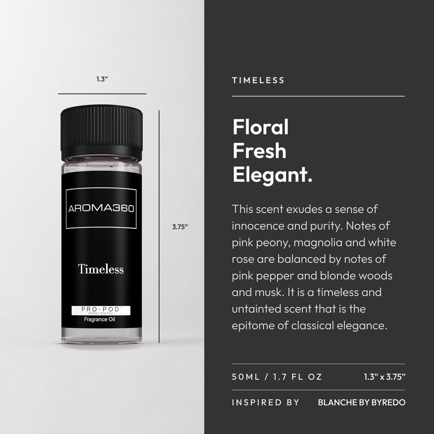 Aroma360 Timeless Pro Pod Fragrance Oil Blend – Hotel-Inspired Luxury Diffuser Oil (50 mL / 1.7 fl oz)