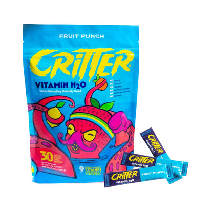 Critter Vitamin H2O – Kids’ Hydration & Multivitamin Drink Mix | Electrolytes & Natural Flavors