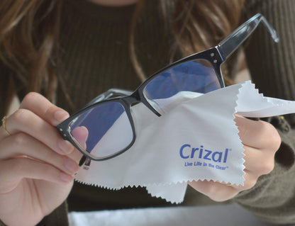 Crizal Eyeglass Cleaning Bundle – Doctor-Recommended AR Lens Care (2oz Spray + Cloth)