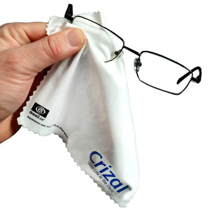 Crizal Eyeglass Cleaning Cloths – 3 Pack Premium Microfiber for AR Lenses | Doctor Recommended
