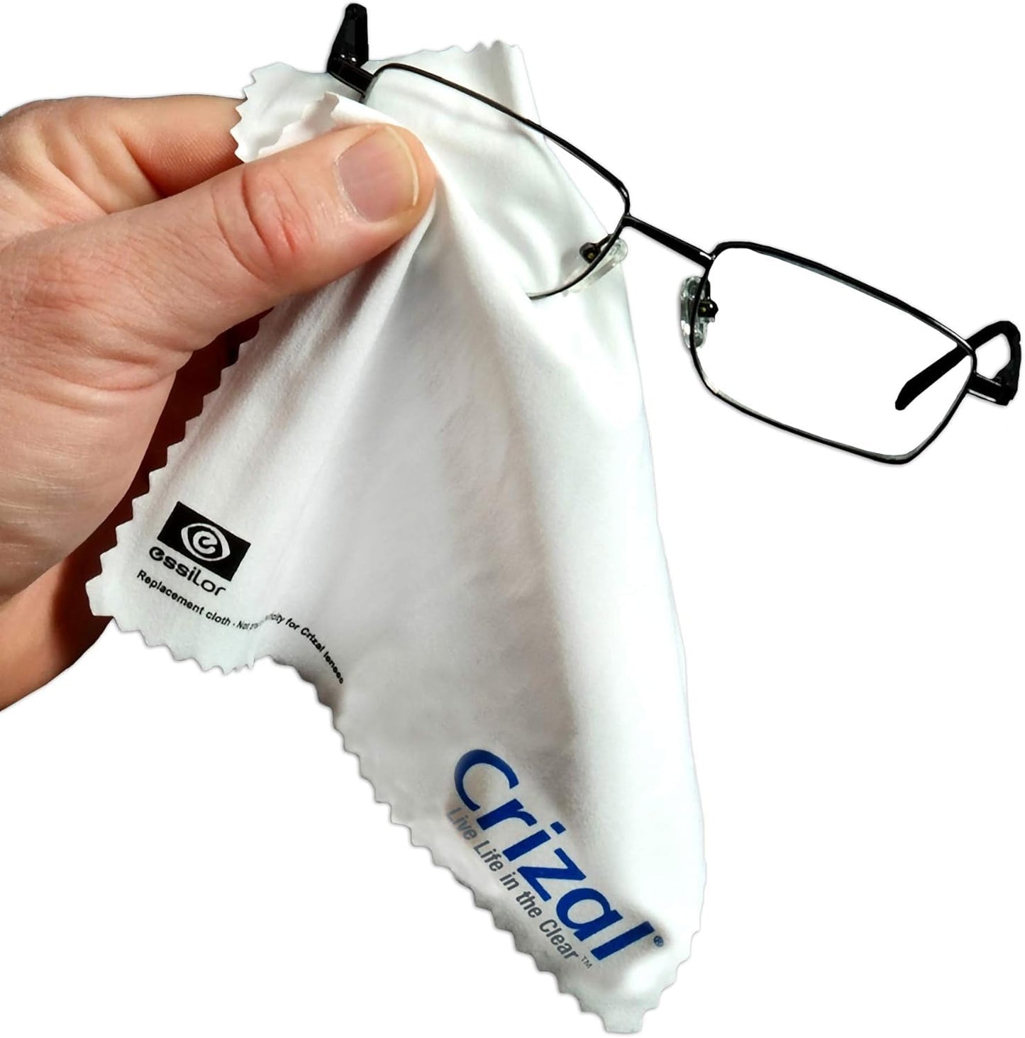 Crizall Microfiber Cleaning Cloth for Glasses – 12 Pack | Anti-Reflective Lenses