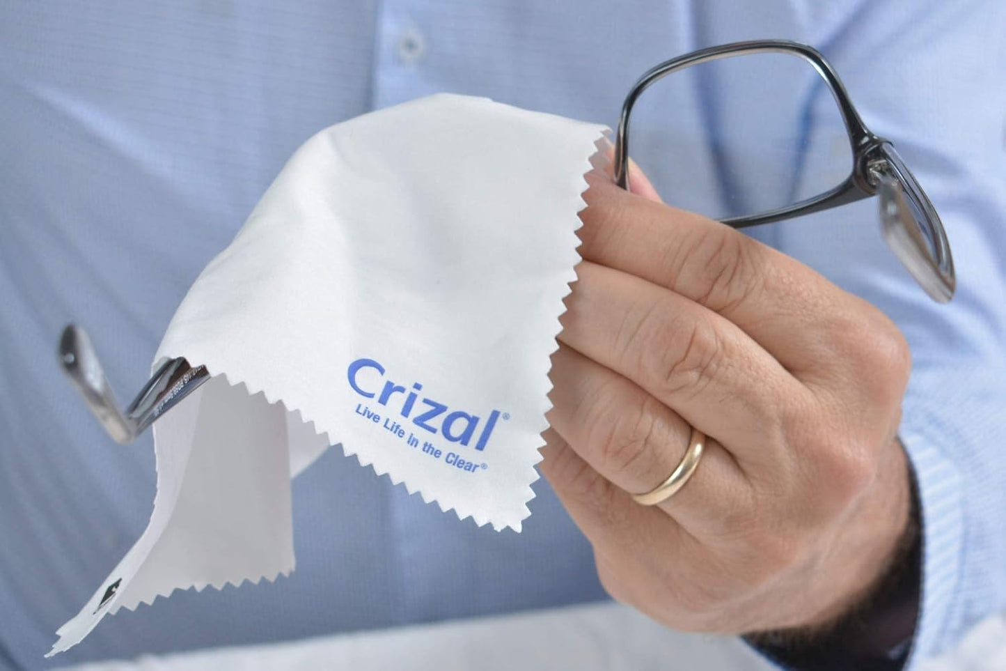 Crizall Microfiber Cleaning Cloth for Glasses – 12 Pack | Anti-Reflective Lenses
