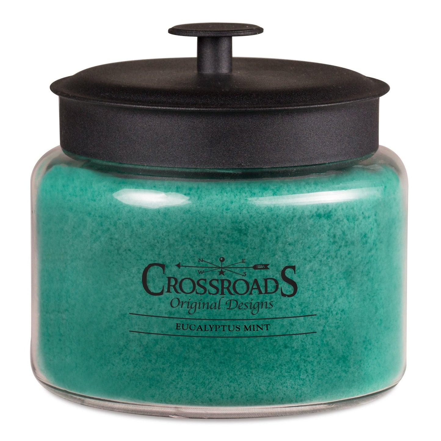 Crossroads Eucalyptus Mint Scented 4-Wick Candle, 64 Ounce | Clean-Burning, Premium Fragrance
