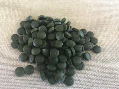 Cryptomonadales. Organic, Raw Spirulina Chlorella 600 Tablets