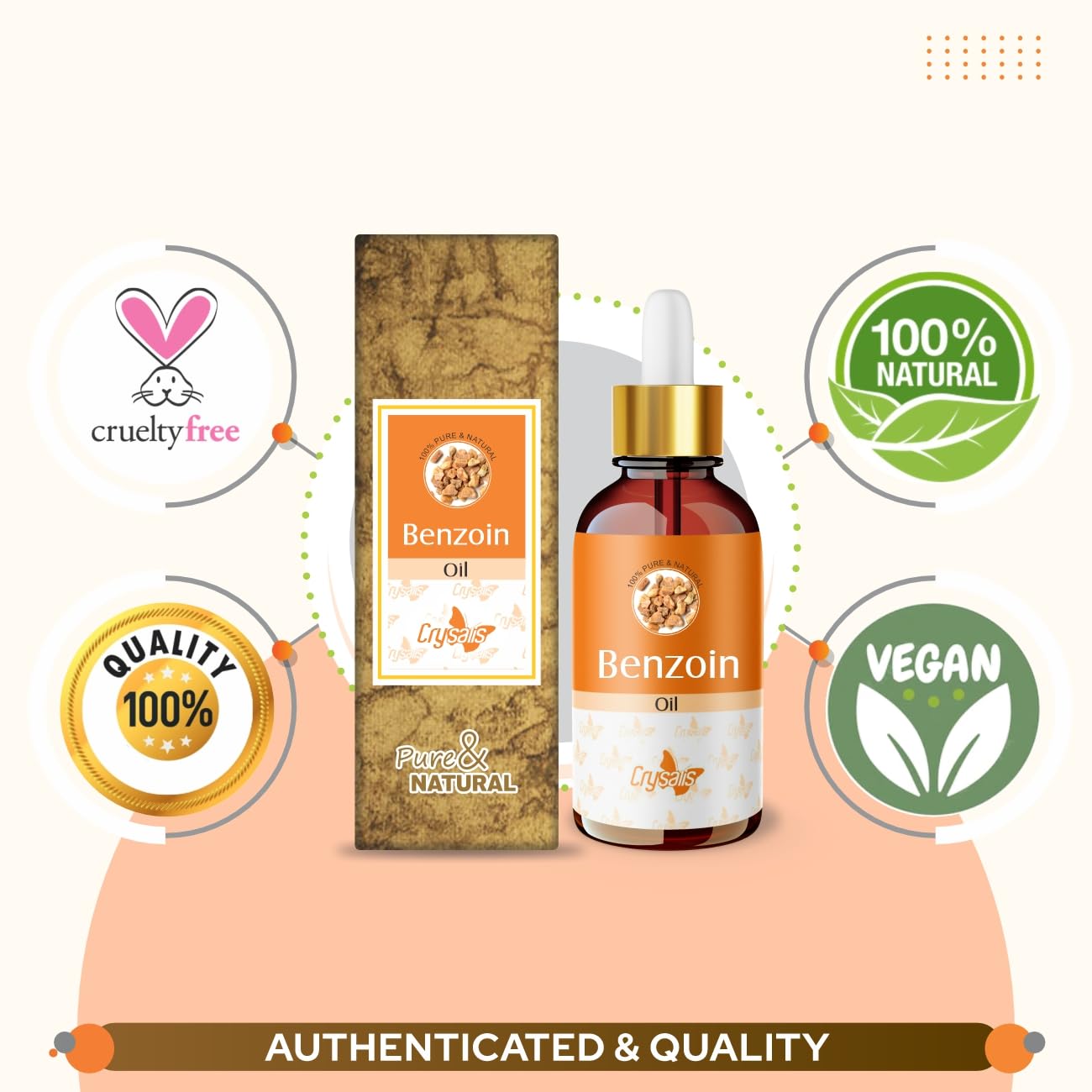 Crysalis Benzoin Oil (Styrax Benzoin) – 100ml / 3.38 fl oz