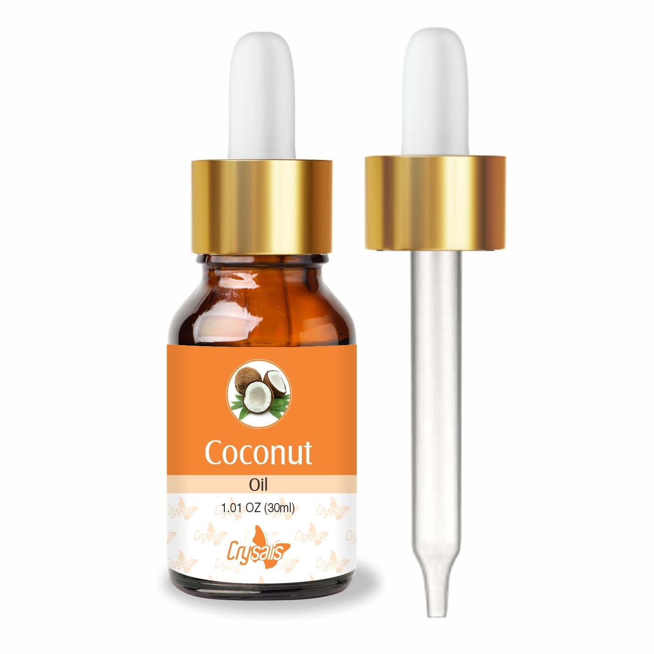 Crysalis Coconut Extract Oil (Cocos Nucifera) – 1.01 Fl Oz | Pure Carrier Oil
