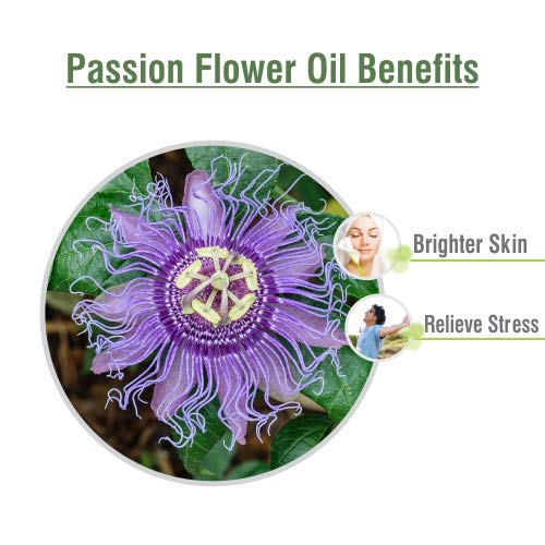 Crysalis Passion Flower Oil (Passiflora) – Pure Carrier Oil, 0.51 Fl Oz