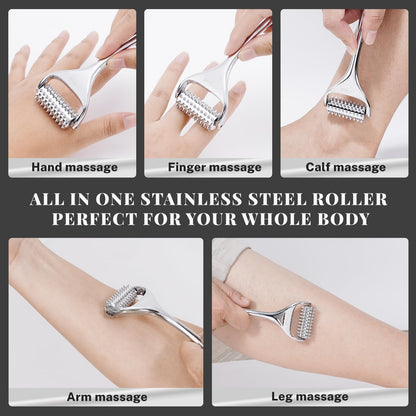 ctriovk Acupuncture Massage Roller – Stainless Steel Portable Massager