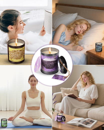 CUKIY Sea Salt & Sage 8oz Soy Candle — 50H Burn, Gift Box