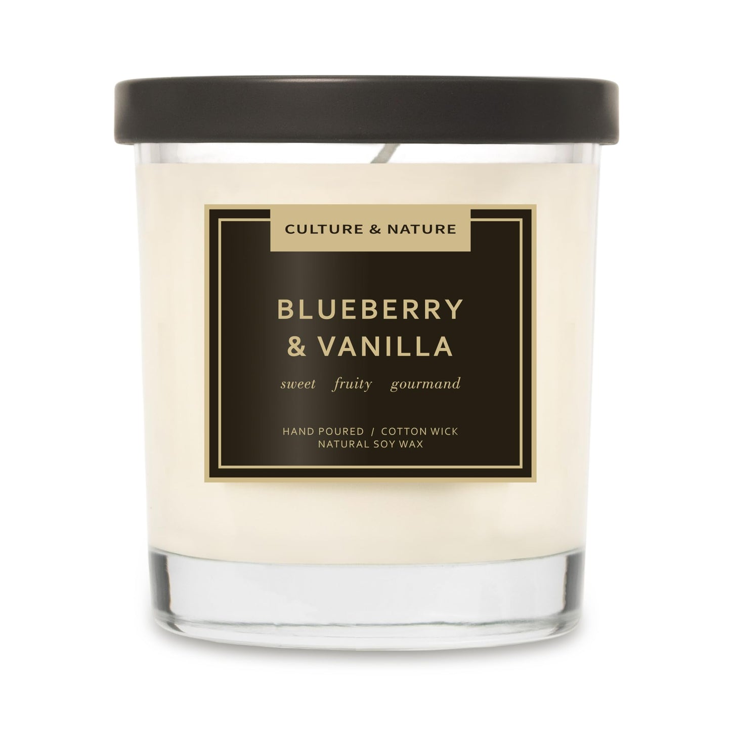 CULTURE & NATURE 7oz Natural Soy Wax Candle – Blueberry & Vanilla