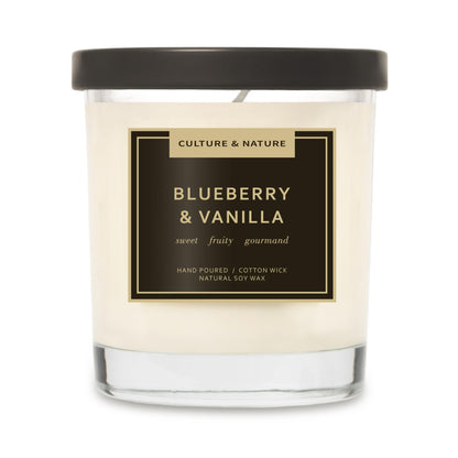 CULTURE & NATURE 7oz Natural Soy Wax Candle – Blueberry & Vanilla