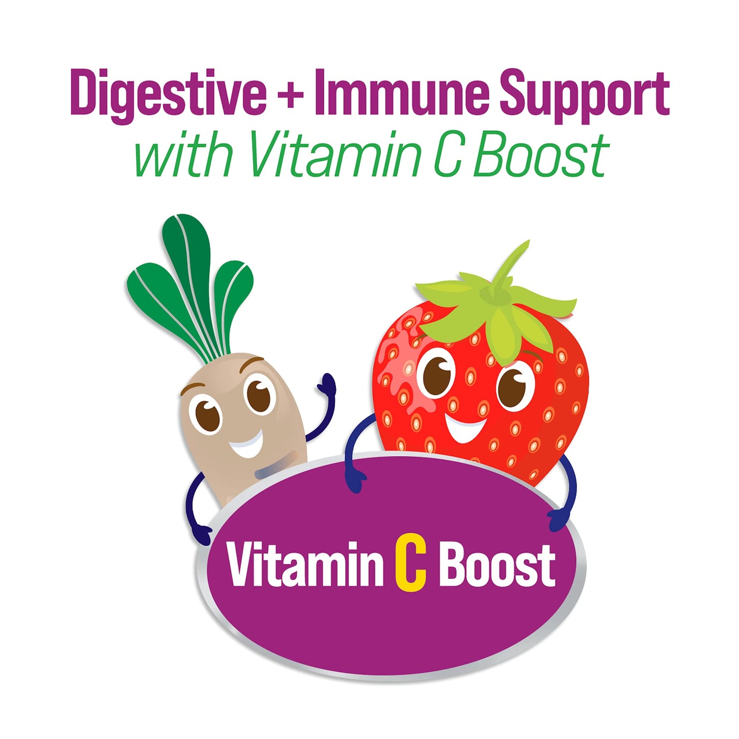 Culturelle Kids Daily Probiotic Gummies + Veggie Fiber (Ages 3+) Berry – Digestive Health & Immune Support