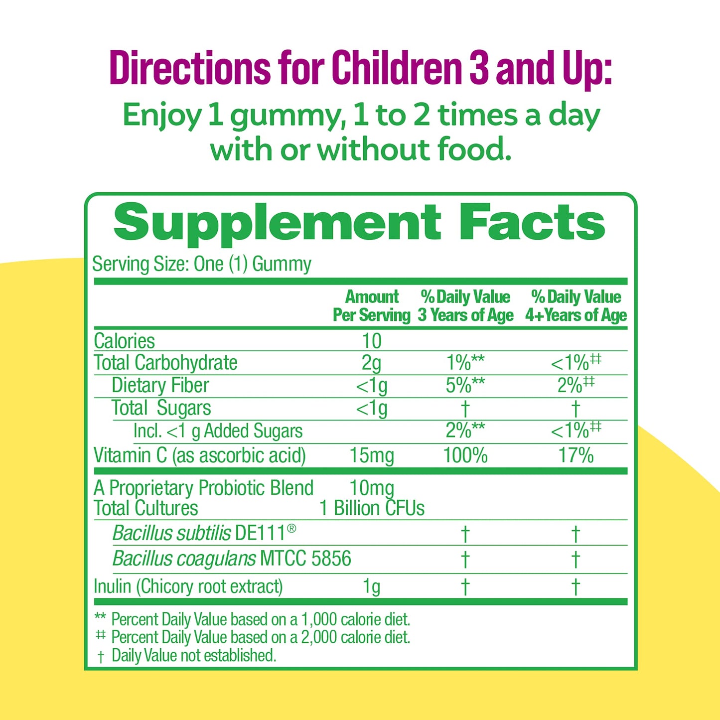 Culturelle Kids Daily Probiotic Gummies + Veggie Fiber (Ages 3+) Berry – Digestive Health & Immune Support