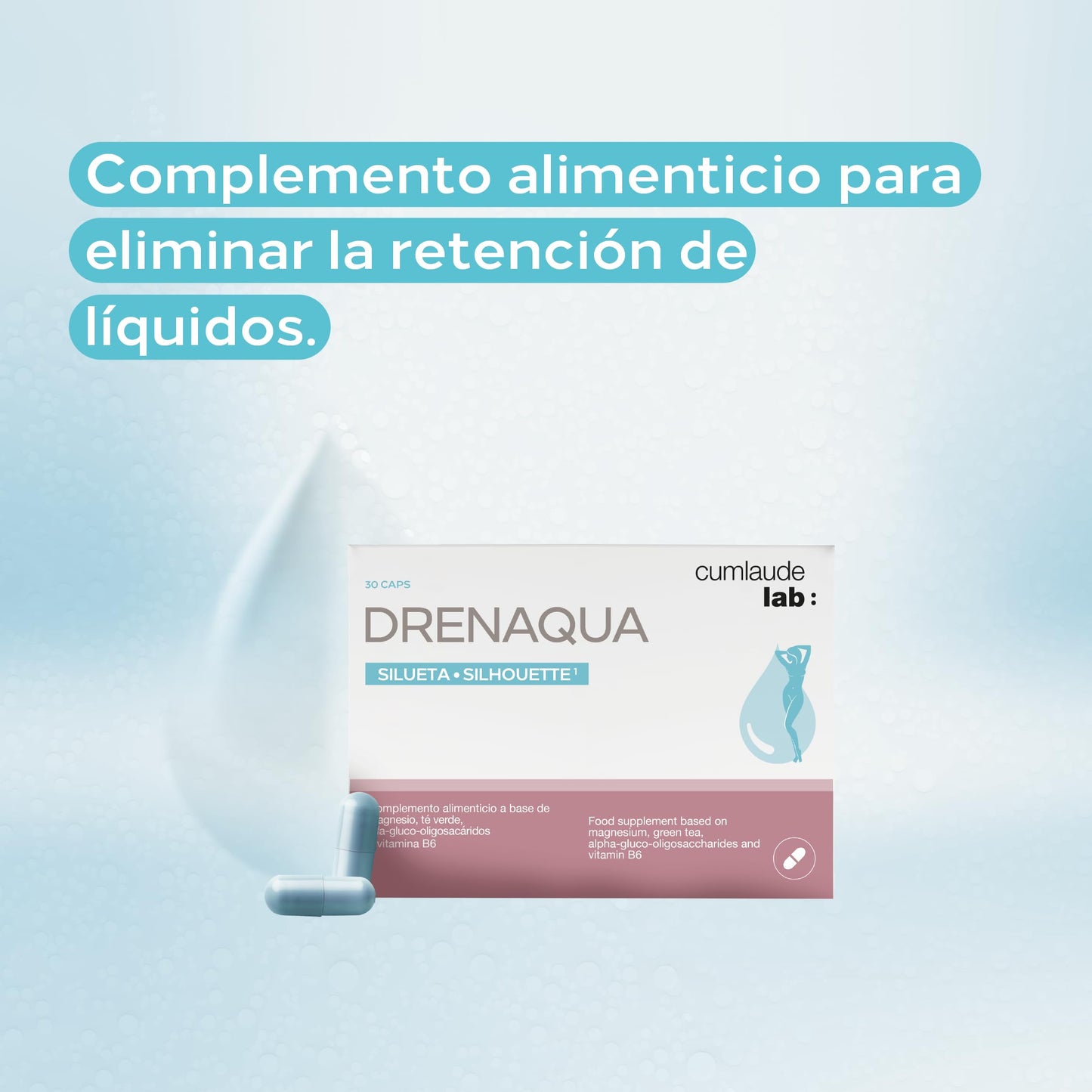 Cumlaude Drenaqua Caspsules With Probiotics And Prebiotics 30 Units by Cumlaude