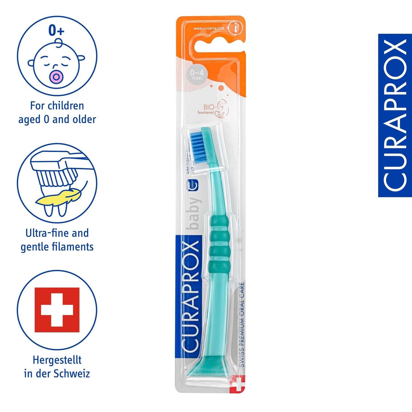 Curaprox Baby Toothbrush – For Babies and Toddlers | Ultra-Soft Bristles
