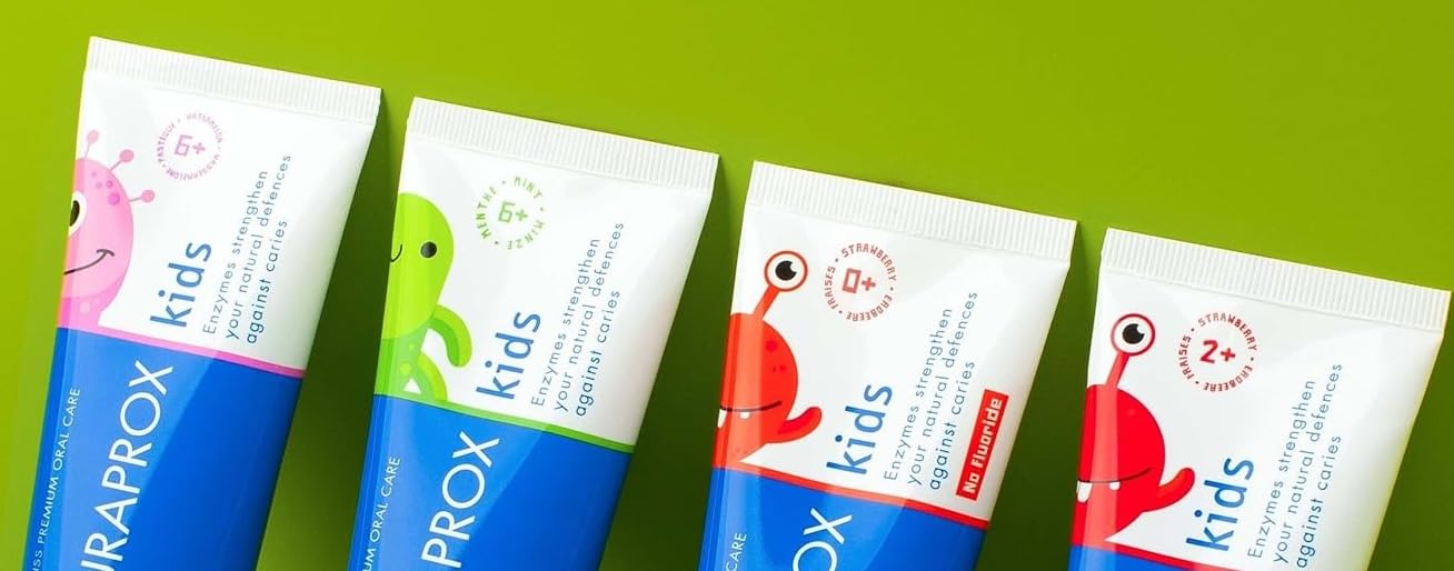 Curaprox Kids 1450 Mint Toothpaste | 60ml | 6+ years | SLS-Free, Triclosan-Free