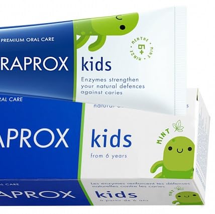 Curaprox Kids 1450 Mint Toothpaste | 60ml | 6+ years | SLS-Free, Triclosan-Free