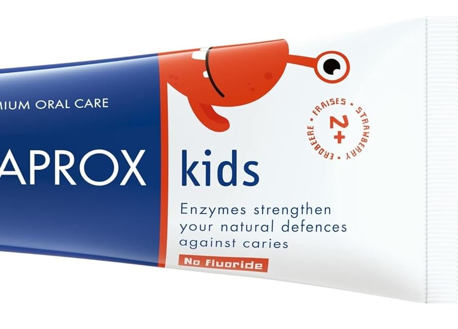 Curaprox Kids Strawberry Fluoride-Free Toothpaste 2–6 yrs, 60ml – SLS/Microplastic/Triclosan Free