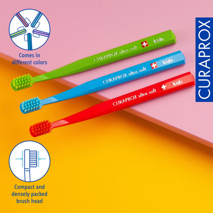 Curaprox Kids Toothbrush – Blister Three-Pack (International)