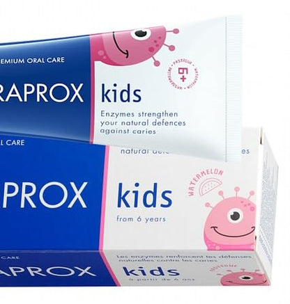 Curaprox Kids Toothpaste 1450 – Watermelon, 60ml, Ages 6+, SLS Free, Microplastic Free & Triclosan Free