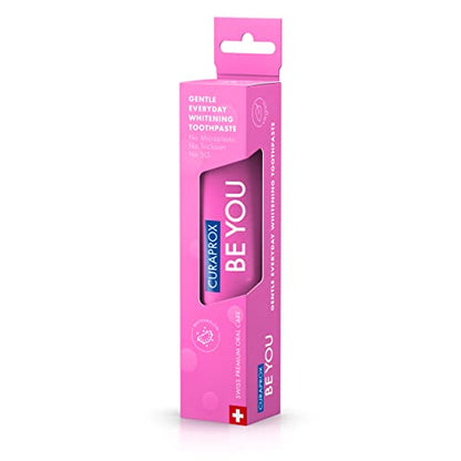 Curaprox Whitening Toothpaste – Fresh Breath & Gum Care | Enzymatic Formula, Watermelon, 60ml | Vegan, SLS-Free, Fluoride 950ppm | Swiss Made