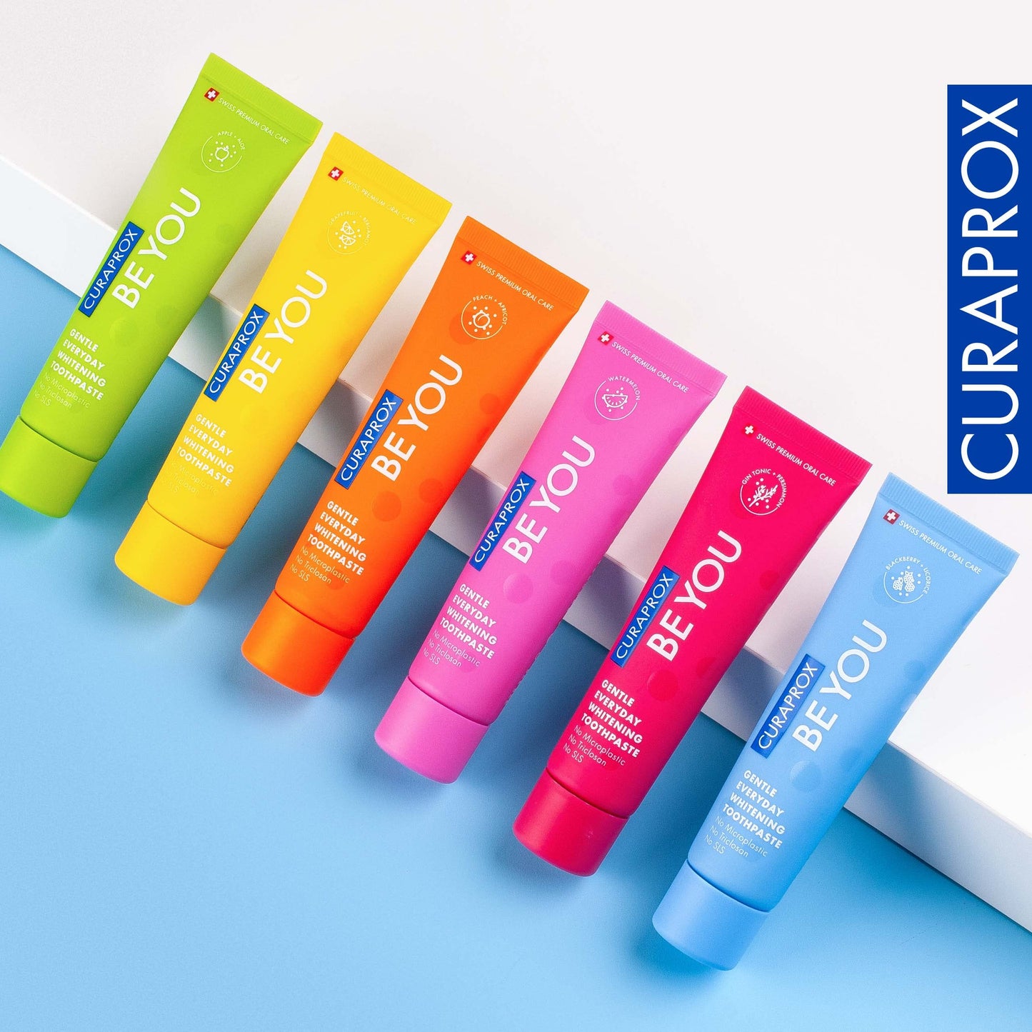 Curaprox Whitening Toothpaste – Fresh Breath & Gum Care | Enzymatic Formula, Watermelon, 60ml | Vegan, SLS-Free, Fluoride 950ppm | Swiss Made