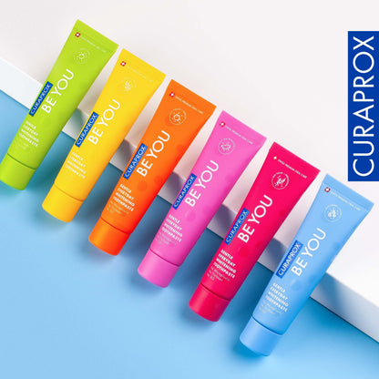 Curaprox Whitening Toothpaste – Fresh Breath & Gum Care | Enzymatic Formula, Peach & Apricot Flavor, 60ml | Vegan, SLS-Free, Fluoride 950ppm | Swiss Made