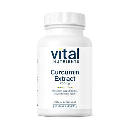 Vital Nutrients Curcumin Extract 700mg – Vegan Curcumin with Black Pepper (Bioperine) – 60 Capsules