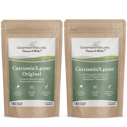 CurcuminX4000 with Fenugreek – Meriva Curcumin Phytosome Herbal Supplement (Refill Pouch)