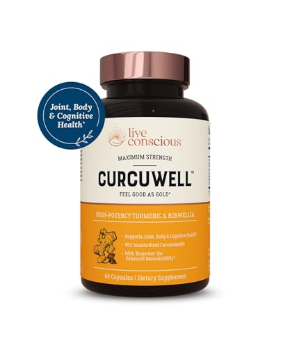 Live Conscious CurcuWell: Curcumin & Boswellia 2-Pack – Joint & Brain Support
