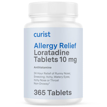 Curist Loratadine 10mg 365 Count | 24-Hour Non-Drowsy Allergy Medicine