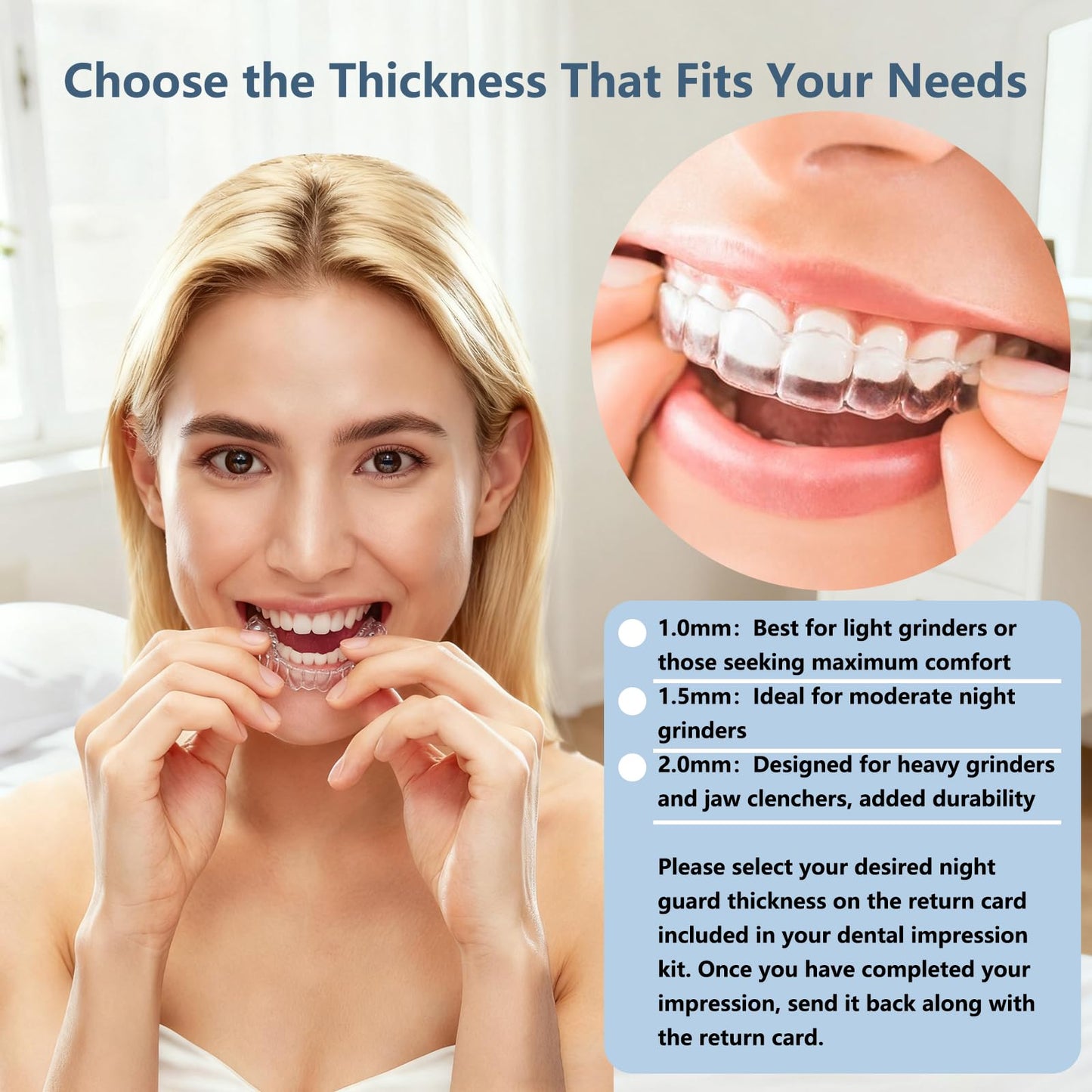 Bruxism Night Guard - Custom, BPA-Free, Comfortable Mouthguard