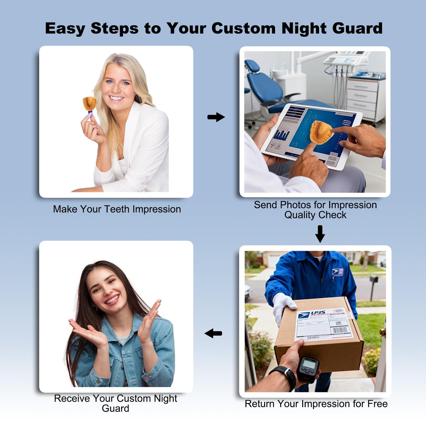 Bruxism Night Guard - Custom, BPA-Free, Comfortable Mouthguard