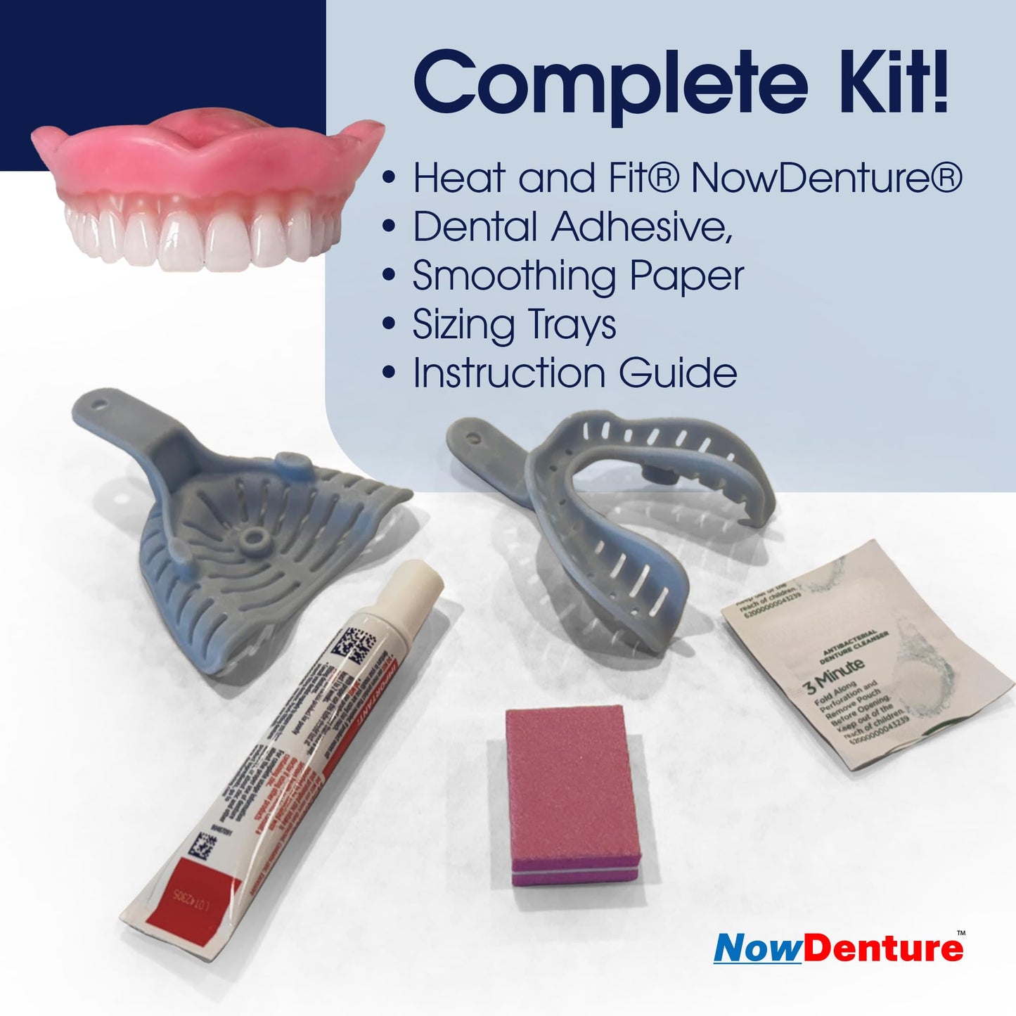 Heat and Fit NowDenture - Premium Immediate Upper Dentures (USA Made)